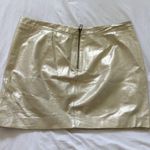 Robert Rodriguez | Shimmering Gold Mini Leather Skirt - 6 Photo 1