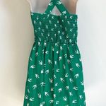 Hollister kelly green white bird sweetheart mini sleeveless skater dress Photo 1