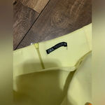 ZARA cutout strapless spring yellow cocktail formal dress XL NWOT blogger fav!! Photo 7