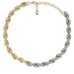 8 Other Reasons Two-tone Chain Necklace in Mixed Metal One Size New Womens Jewel Photo 0