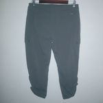 Eddie Bauer  T6 32 Lightweight Gray Cargo Ruched Side Capri Outdoors Pants Photo 2