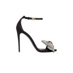Dolce & Gabbana Keira Bow Sandal in Nero & Crystal 37 With Box womens High Heels Photo 3