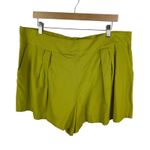 Abercrombie & Fitch NWT  Linen Blend Shorts Size XL Pleated High Rise‎ Resort Photo 1