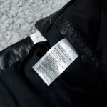 Chico's  Faux Leather Cutwork Hem Trousers Wide Leg Ankle Pants Black Size 16 Photo 6