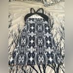 Soybu Womens  Ikat active dress with Bra black white cross back Size small EUC Photo 3