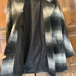 Sam Edelman Erin Blurry Plaid Coat Wool Blend black white Size Medium Photo 4
