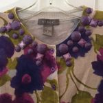 Kenar FINAL MARKDOWN Ladies’  Floral Cardigan w/Beaded Neckline (M) Photo 1