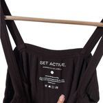 Set Active  Brown Ribbed Tank Onesie Bodysuit Photo 4