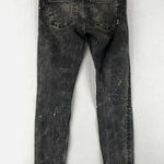 ZARA  Woman Distressed Jeans Women's Black Low Rise Charcoal Wash Raw Hem (New) Photo 1
