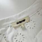 Madewell Embroidered Wide Sleeve Boxy Tee Shirt Relaxed White Cotton Small NWT Photo 7