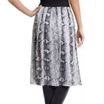 White House | Black Market WHBM Snakeprint Skirt sz 2 in black and white Photo 1