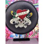 Ed Hardy Large  Pink Love Kills Slowly Print Tote Bag, Photo 1