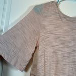 Gap  Pink Blush Flowy Flounce High Low Oversize Shirt Size Small EUC #0444-LA Photo 2