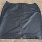Lane Bryant Black Faux Leather Pencil Skirt Size 28 Plus Photo 1