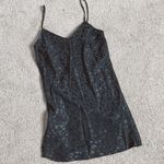 Topshop Petite Leopard Print Black Mini Slip Dress Photo 1