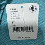 Free People  Smocked Crop Tank Top Ruffle Blue Large Photo 4