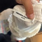 Amanda Uprichard  White Smocked Off Shoulder Drop Waist Mini Dress Photo 2