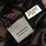 Sigrid Olsen  black/taupe floral silk blouse Size 8 Photo 8