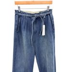 NWT AG Adriano Goldschmied Belted Deven High Rise Ultra Wide Leg Jeans Size 30 Blue Photo 1