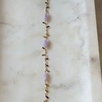 NWT LUNA C NORTE
AMETHYST ANKLET 14KT GOLD PLATED BRASS Photo 3