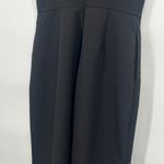 Adelyn Rae  Black Jumpsuit Flare Leg Sleeveless Pockets V Neck Back Zip Size S Photo 8