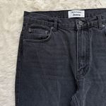 Reformation Jeans Everyday Straight Leg High Rise in Seine Washed Black 28 Photo 5