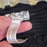 Free People  intimately black smocked crop top Photo 1