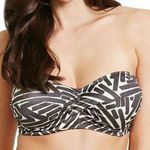 Fantasie Bikini Top Women 38DD San Marino Twist Bandeau Gray Underwire Geometric Size undefined Photo 0