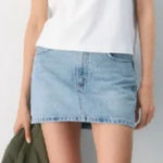 Aritzia Denim Forum The '90s Ricci Denim Skirt Size 32 Photo 0