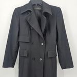 Donna Karan  Signature Women's‎ Black Longline Double-Breasted Trench Coat US 4 Photo 4