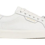 Sam Edelman Ethyl White Leather Low Top Fashion Sneakers Size 6.5 Photo 0