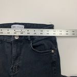 ZARA Womens Jeans Black US Size 4 Skinny Denim Dark Wash Button Zip Photo 4