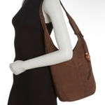 Lucky Brand Y2K  Suede Chocolate Brown Hobo Bag with Tassel Photo 0