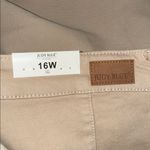 Judy Blue  High Waist Wide Leg Light Tan Crop Jeans Photo 5