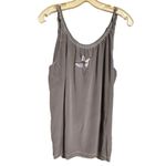 Joie  Embroidered Hummingbird Silk Tank Top Photo 3