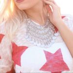 NBJ Natalie B. Jewelry Silver Tone Statement Necklace Photo 3