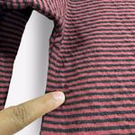 Cut Loose XS Dress 3/4 Sleeve Striped Pockets Shift Maroon Midi Raglan Cozy $129 Red Photo 7