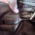 Fossil  Brown leather Crossbody organize Women bag purse‎ Photo 3