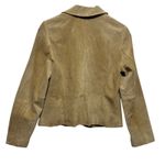 Valerie Stevens VTG Women Tailored Leather Suede Blazer M Tan Western Cowgirl Photo 1