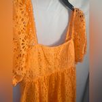 Lilly Pulitzer Kay Babydoll EYELET Dress Cantaloupe Oversize Pinwheel Sz 6 Photo 6