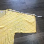 New York And Company Loose Fitting Boxy Style Yellow Short Sleeve Shirt Size Med Photo 3