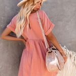 VICI OATLAND COTTON POCKETED BABYDOLL DRESS - ROSE Photo 5