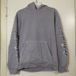 Talentless  Purple lavender graffiti logo sleeve pullover hoodie sweatshirt large Photo 0