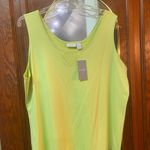 Chico's  Green Sleeveless Tank Top size 4 Photo 5