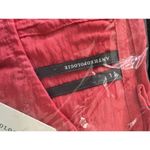 Anthropologie  Della Pleated Waist Shell Top Large Coral Red Coquette Summer Photo 7