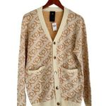 Disney  Lux WDW 50th Anniversary Beige Gold Cardigan Size L Photo 0