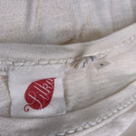 Anthropologie  Lilka Pom Pom‎ Tee Shirt Top Short Sleeve Cotton Ivory Size Small Photo 6