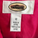 Talbots  Pink‎ Iris Linen Blazer Vintage Preppy Classic Workwear Minimalist Sz 12 Photo 3