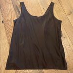 Carlisle  Vtg Sheer Whimsigoth Top w Ruffles w Silk Cami Chocolate Brown Blue 8 Photo 10