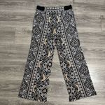 INC International Concepts Black and White Wide Leg Stretchy Boho Pants Size XL Photo 4